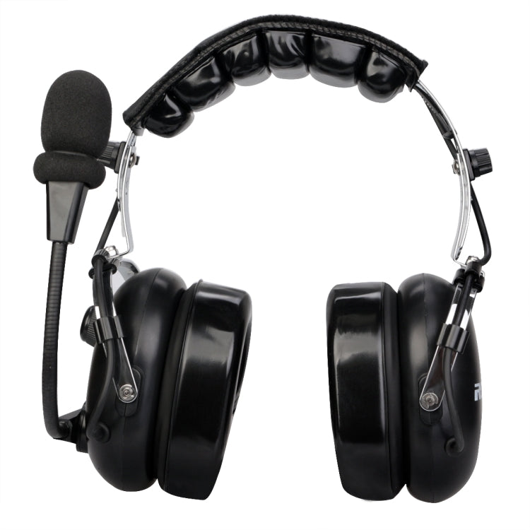 RETEVIS EH070K 2 Pin Adjustable Volume Binaural Noise Reduction Headphone Microphone Eurekaonline
