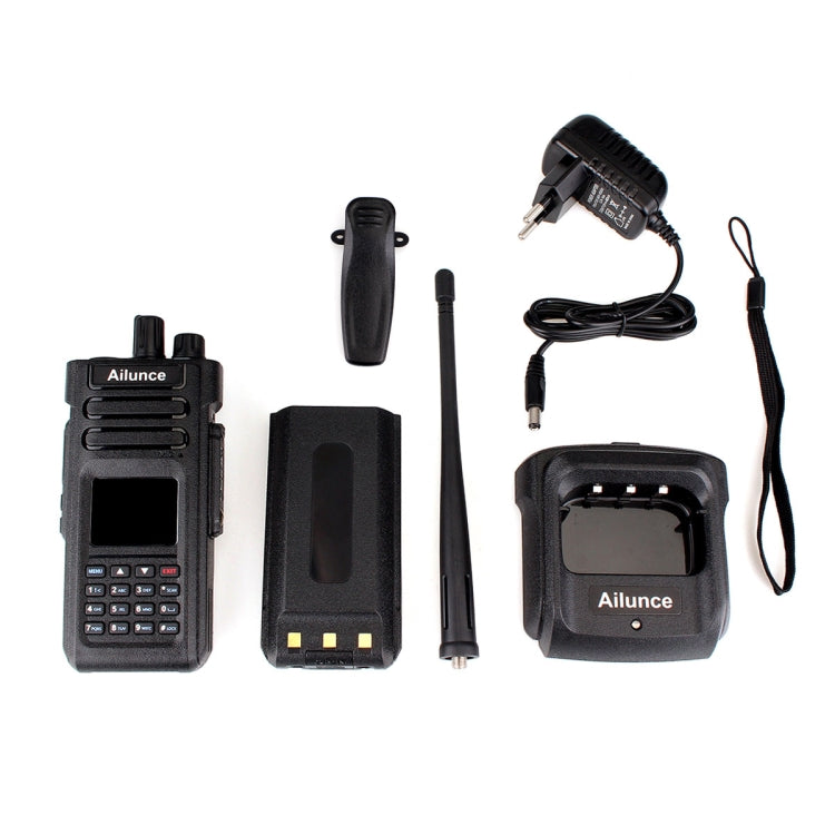 RETEVIS HD1 136-174&400-480MHz&76-107.95MHz 3000CHS Dual Band DMR Digital Waterproof Two Way Radio Handheld Walkie Talkie, EU Plug(Black) Eurekaonline