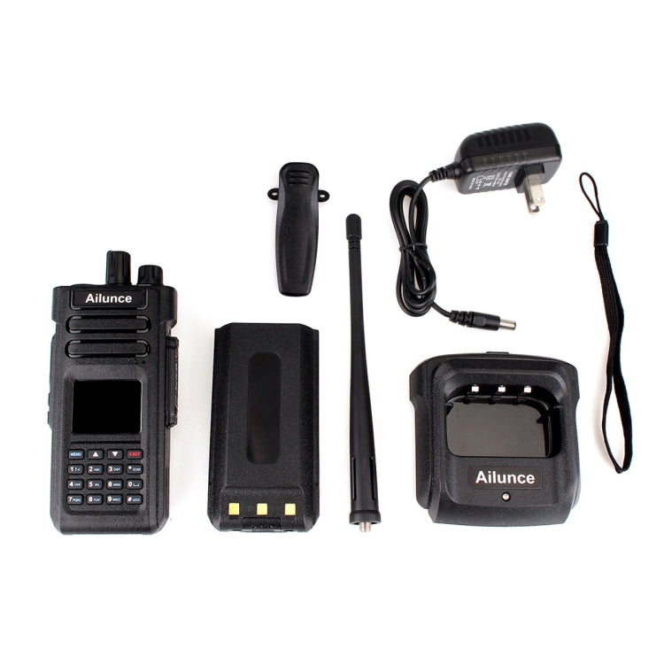 RETEVIS HD1 136-174&400-480MHz&76-107.95MHz 3000CHS Dual Band DMR Digital Waterproof Two Way Radio Handheld Walkie Talkie, US Plug(Black) Eurekaonline