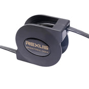 REXLIS 1.5m CAT7 10 Gigabit Retractable Flat Ethernet RJ45 Network LAN Cable(Black) Eurekaonline