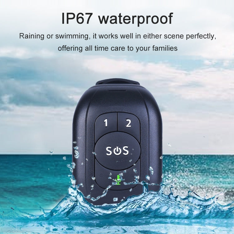 RF-V48 4G Waterproof Anti-lost GPS Positioning Smart Watch, Band B(Black) Eurekaonline