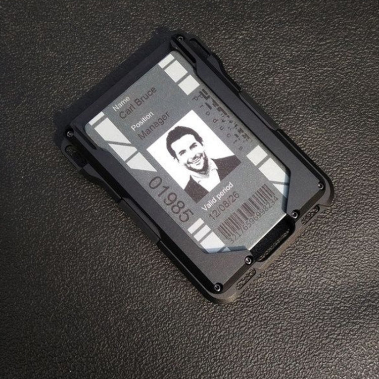 RFID Metal Anti-Theft Credit Card Holder(Black Aluminum Terms) Eurekaonline