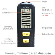 RICHMETERS GY910 Coating Thickness Gauge Metal Probe FE + NFE Iron and Aluminum Dual Use Eurekaonline