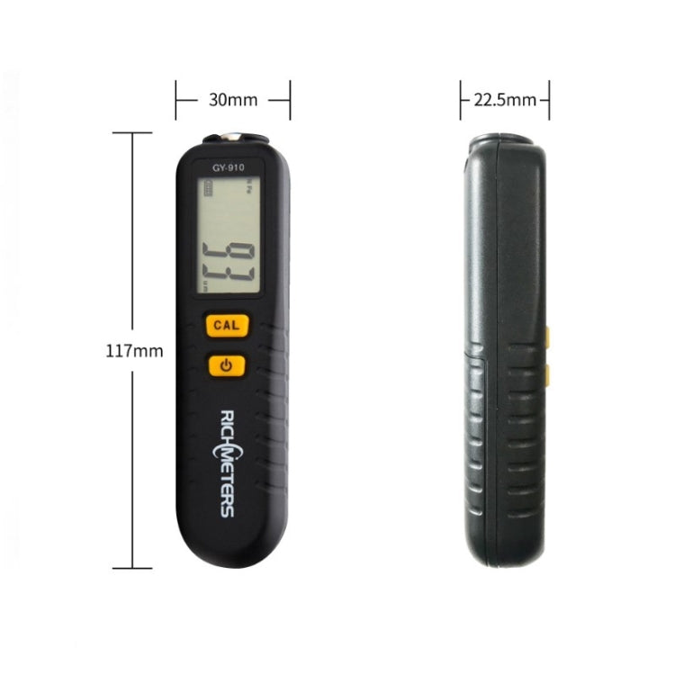 RICHMETERS GY910 Coating Thickness Gauge Metal Probe FE + NFE Iron and Aluminum Dual Use Eurekaonline