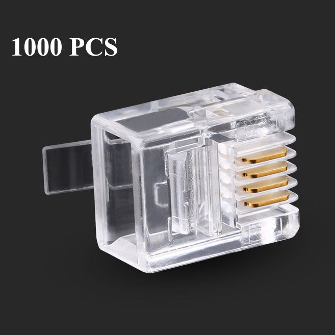 RJ11 Modular Plug Telephone Connector (1000pcs in one packaging, the price is for 1000pcs) Eurekaonline