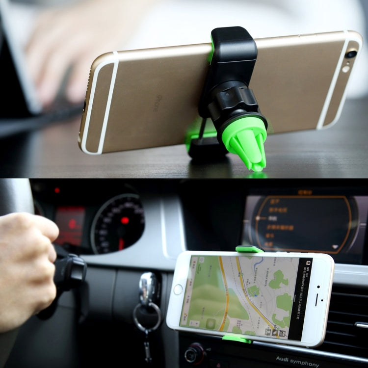 ROCK 360 Degrees Rotating Car Air Vent Mount Phone Holder Stand, Below 6 inch Mobilephones Can Be Used Eurekaonline