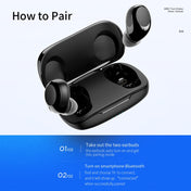 ROCK EB60 TWS Bluetooth 5.0 Mini Wireless Stereo Bluetooth Earphone(Black) Eurekaonline