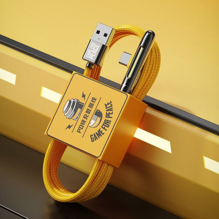  USB-C T-shape PD Fast Charging Data Cable, Length: 1m(Orange) Eurekaonline