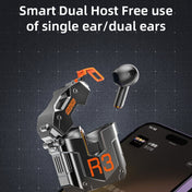 ROCK R3 Steampunk Mecha Wireless Bluetooth Earphone(Flame Black) Eurekaonline