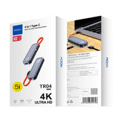 ROCK RT16 5 In 1 Type-C / USB-C to HDMI + 4 USB 3.0 Multi-function Docking Station HUB Converter Expansion Dock Eurekaonline