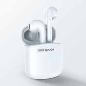 ROCK Space EB100 TWS Bluetooth 5.0 Waterproof Wireless Stereo Bluetooth Headset(White) Eurekaonline