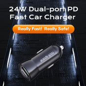 ROCK Space H12 PD 20W Type-C / USB-C + USB Fast Charging Car Charger(Black) Eurekaonline