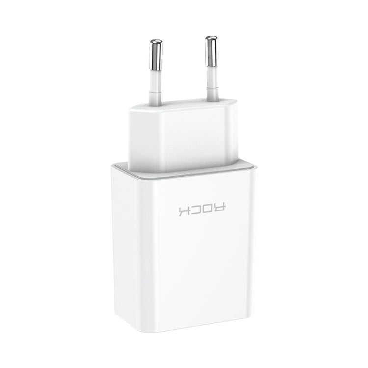 ROCK T12 Pro 20W PD USB-C / Type-C Single Port Travel Charger, EU Plug Eurekaonline