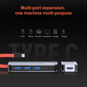 ROCK TR21 USB-C / Type-C to HDMI + USB3.0 x 3 + PD 4K 60Hz 5 in 1 Docking Station Eurekaonline