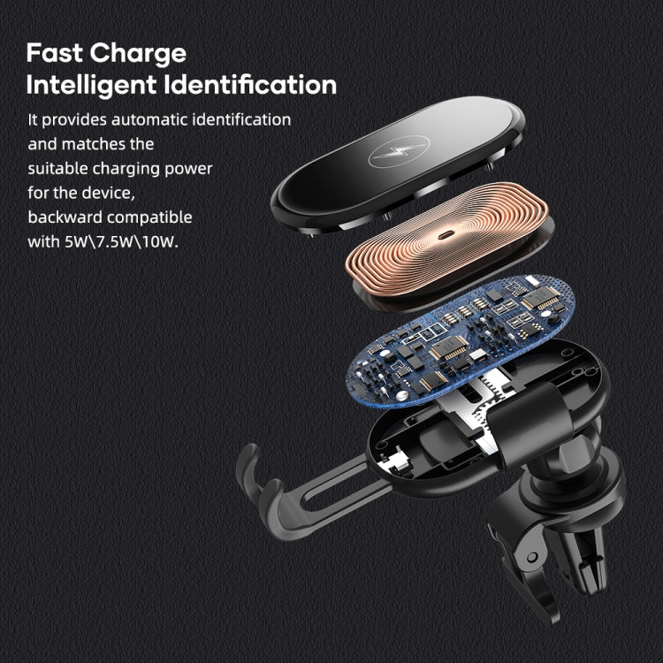 ROCK W31 Car Gravity Wireless Charging Air Outlet Bracket Eurekaonline