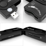 ROCKETEK CR310 USB 3.0 + TF Card + SD Card + SIM Card + Smart Card Multi-function Card Reader Eurekaonline