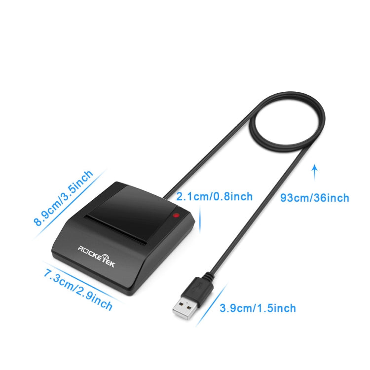 ROCKETEK RT-SCR4 CAC IC SIM Chip Smart Card Reader Eurekaonline