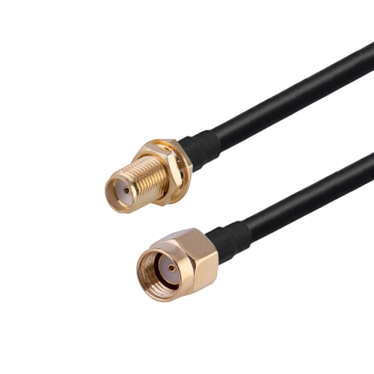 RP-SMA Male to SMA Female RG174 RF Coaxial Adapter Cable, Length: 1m Eurekaonline
