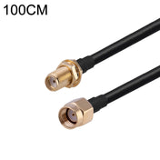 RP-SMA Male to SMA Female RG174 RF Coaxial Adapter Cable, Length: 1m Eurekaonline