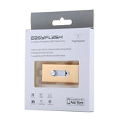 RQW-02 3 in 1 USB 2.0 & 8 Pin & Micro USB 128GB Flash Drive(Gold) Eurekaonline