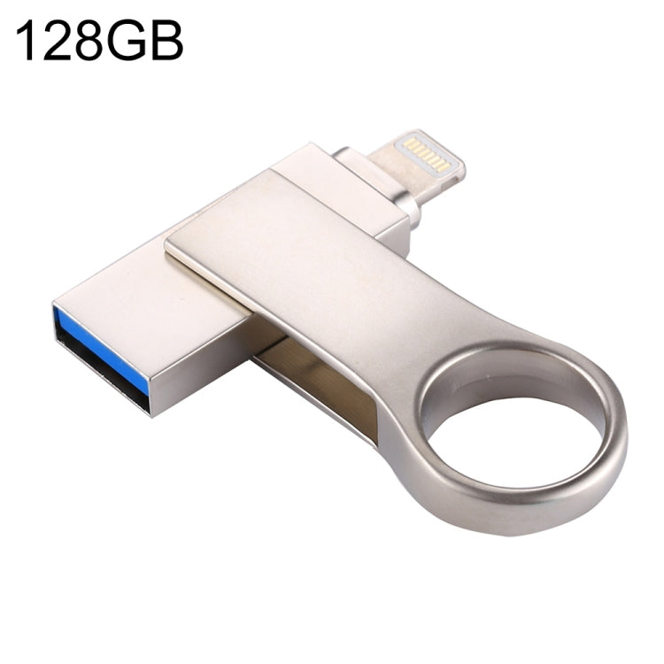 RQW-10D 2 in 1 USB 2.0 & 8 Pin 128GB Flash Drive Eurekaonline