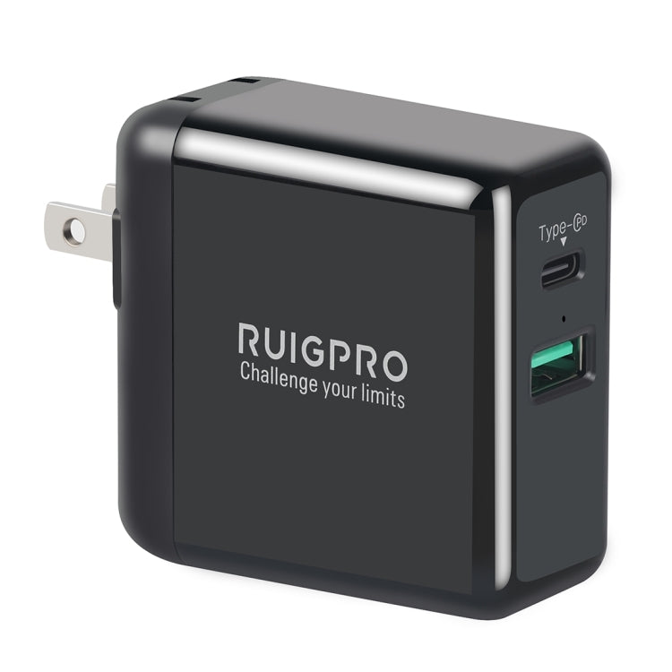 RUIGPRO 5V 3A QC 3.0 + PD Quick Charger Power Adapter for DJI OSMO Action, US Plug Eurekaonline
