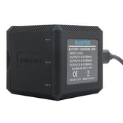 RUIGPRO USB Triple Batteries Housing Charger Box with USB Cable & LED Indicator Light for GoPro HERO6 /5(Black) Eurekaonline