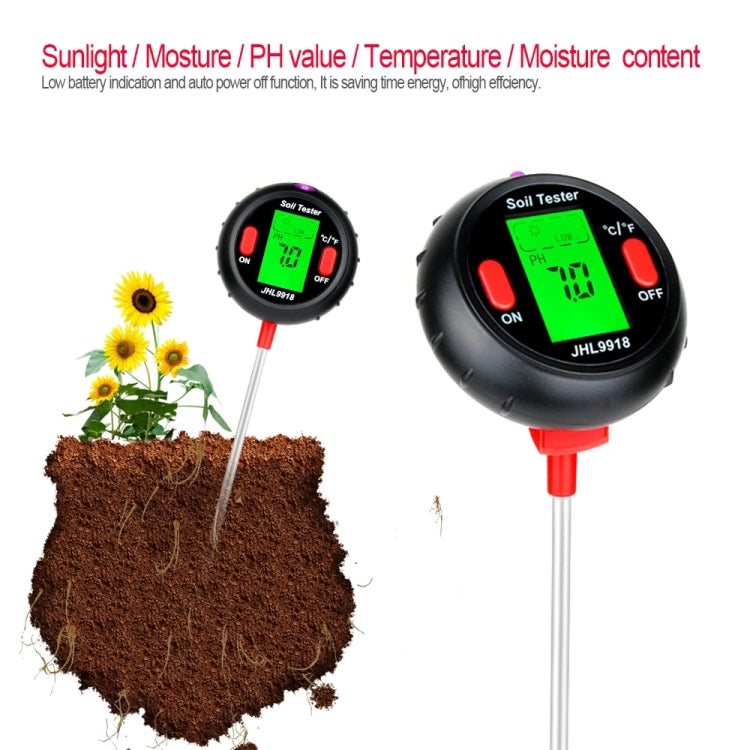 RZ104 Soil PH Meter Humidity Detector Digital PH Meter Soil Monitor PH Gardening Plant Soil Tester Eurekaonline