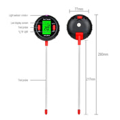 RZ104 Soil PH Meter Humidity Detector Digital PH Meter Soil Monitor PH Gardening Plant Soil Tester Eurekaonline