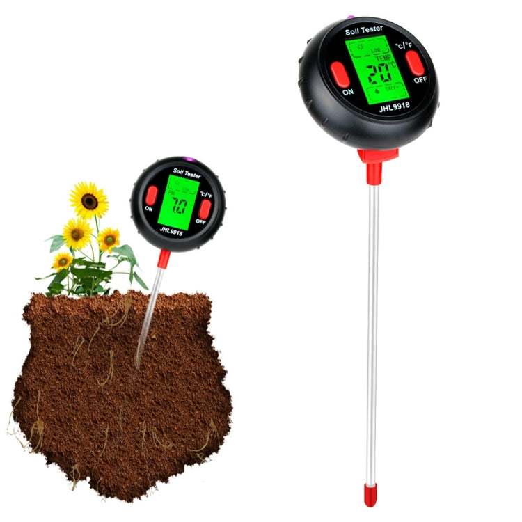 RZ104 Soil PH Meter Humidity Detector Digital PH Meter Soil Monitor PH Gardening Plant Soil Tester Eurekaonline