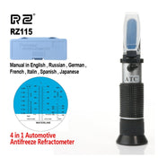 RZ115 Automotive Antifreez Refractometer Freezing Point Urea Adblue Battery Fluid Glass Water Tester Meter ATC Tool Eurekaonline