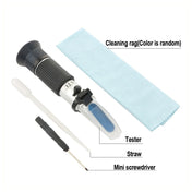 RZ121 Alcohol Refractometer Grape Wine Sugar Content 0~25% Alcohol Concentration 0~40% Brix Tester Meter ATC Handheld Tool Eurekaonline