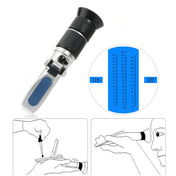 RZ136 Refractometer Fruit Wine Meter Sugar Portable Auto Brix 0~32% Alcohol 0~26% Fruit Juice Wine Sugar Meter Refractometer Eurekaonline