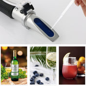 RZ136 Refractometer Fruit Wine Meter Sugar Portable Auto Brix 0~32% Alcohol 0~26% Fruit Juice Wine Sugar Meter Refractometer Eurekaonline