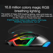 Rapoo V302 7 Keys Color RGB Gaming Wired Mouse, Cable Length: 1.8m(Black) Eurekaonline