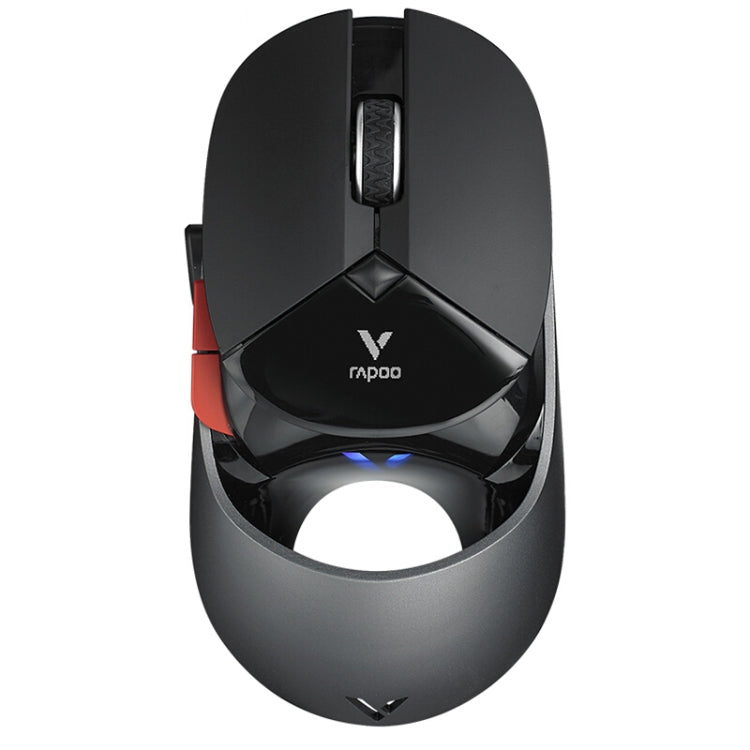 Rapoo VT960 1600 DPI 7 Keys Dual Mode Macro Programmable Symphony RGB Backlit Wireless Gaming Mouse(Black) Eurekaonline