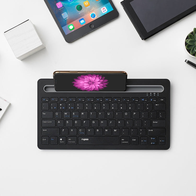 Rapoo XK100 78 Keys Wireless Bluetooth Office Business Keyboard(Black) Eurekaonline