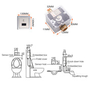 Recessed Wall in Type Flush Valve for Auto-induction Toilet, with Automatic and Manual Function DC Eurekaonline
