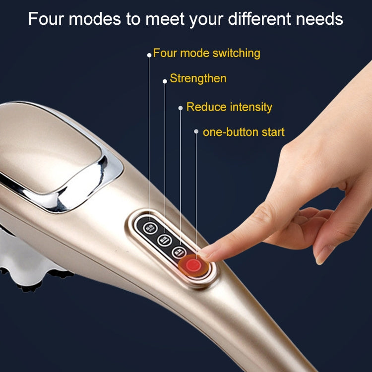 Rechargeable Dolphin Massager Electric Cervical Massage Stick A10 Straight Plug, Plug Type:US Plug Eurekaonline