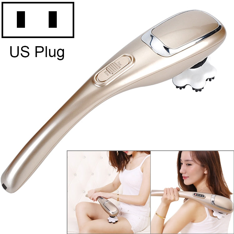 Rechargeable Dolphin Massager Electric Cervical Massage Stick A15 Charging, Plug Type:US Plug Eurekaonline