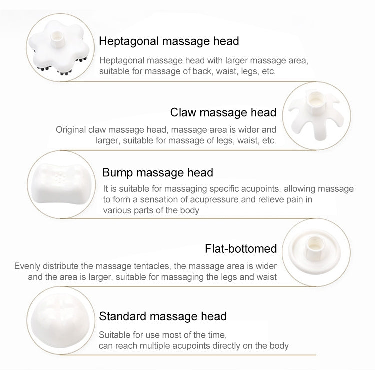 Rechargeable Dolphin Massager Electric Cervical Massage Stick A15 Charging, Plug Type:US Plug Eurekaonline