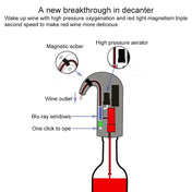 Red Wine USB Rechargeable Quick Decanter Intelligent Wine Decanter, Color:Black Eurekaonline