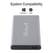 Richwell SATA R2-SATA-2TB 2TB 2.5 inch USB3.0 Super Speed Interface Mobile Hard Disk Drive(Grey) Eurekaonline
