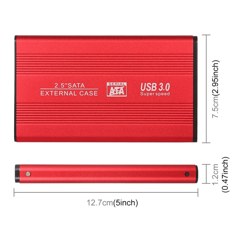 Richwell SATA R2-SATA-2TB 2TB 2.5 inch USB3.0 Super Speed Interface Mobile Hard Disk Drive(Red) Eurekaonline