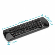 Rii i25 Air Mouse 2.4GHz Wireless Keyboard with IR Remote Controller for PC, Android TV Box / Smart TV, Game Devices(Black) Eurekaonline