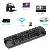 Rii i25 Air Mouse 2.4GHz Wireless Keyboard with IR Remote Controller for PC, Android TV Box / Smart TV, Game Devices(Black) Eurekaonline