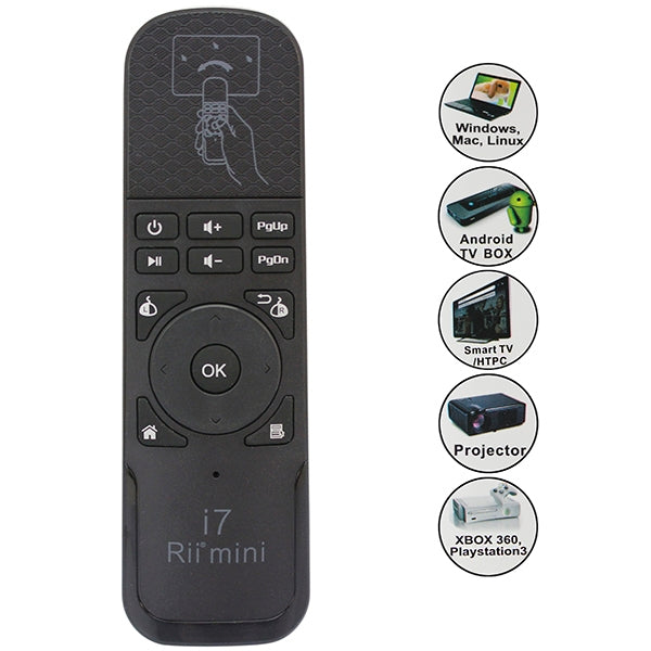 Rii i7 Mini Wireless Air Mouse Keyboard Remote for HTPC / Android TV Box / Xbox360 Eurekaonline