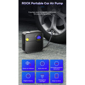 Rock Multi-function Portable LED Digital Display Car Air Pump Eurekaonline