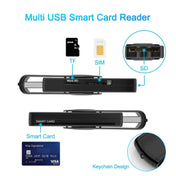 Rocketek CR310-B USB3.0 Multi-function IC Smart Card / SD / TF / SIM Card Reader Eurekaonline