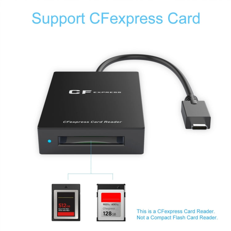 Rocketek CR315 USB3.1 Gen2 Type-C CFexpress Type B Card Reader(Black) Eurekaonline